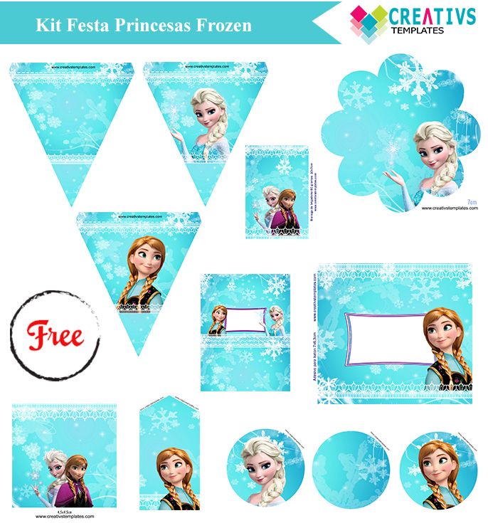 Kit festa Princesas Frozen – Grátis para uso pessoal Frozen Printable Party – F… Wallpaper