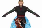 Kristoff from Frozen: Free Printable Dress Shaped Box--use as Kristoff centerpie...