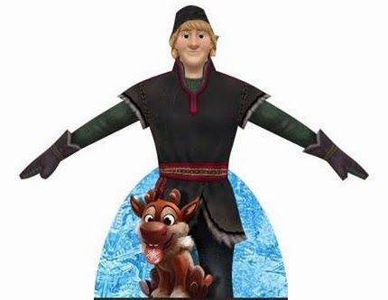 Kristoff from Frozen: Free Printable Dress Shaped Box–use as Kristoff centerpie… Wallpaper