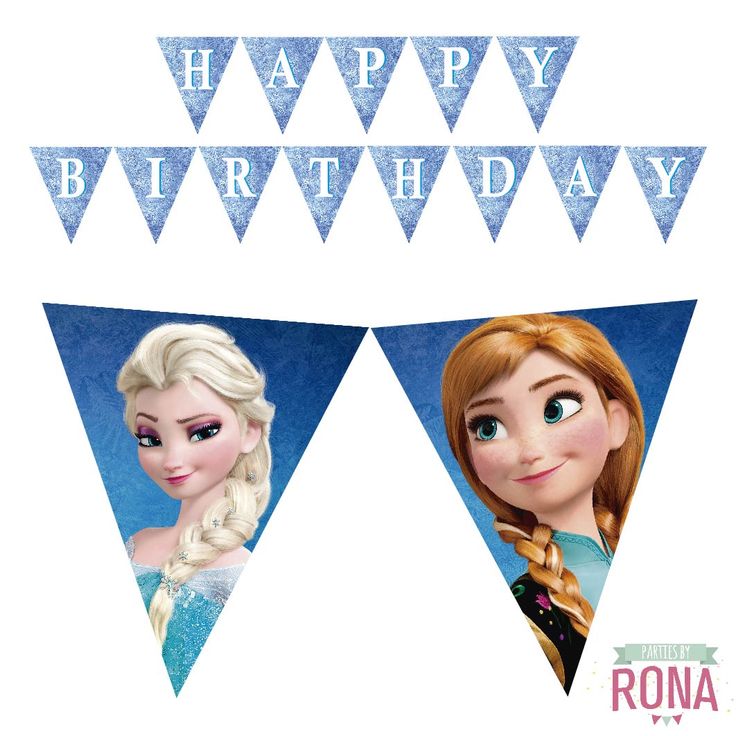 More pennants to decorate your Frozen themed birthday!! #frozen #banner #birthda… Wallpaper