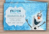 Olaf Frozen Birthday Invitation Printable by CeMariePrints, £5.06