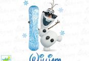 Personalized Olaf Frozen Printable Iron On Transfer or Use as Clip Art - DIY Fro...