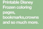 Printable Disney Frozen coloring pages, bookmarks,crowns and so much more.