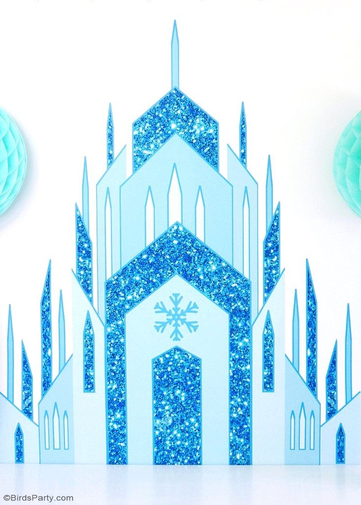 Quick & Easy DIY Frozen Inspired Backdrop – learn to create this stunning, aweso… Wallpaper