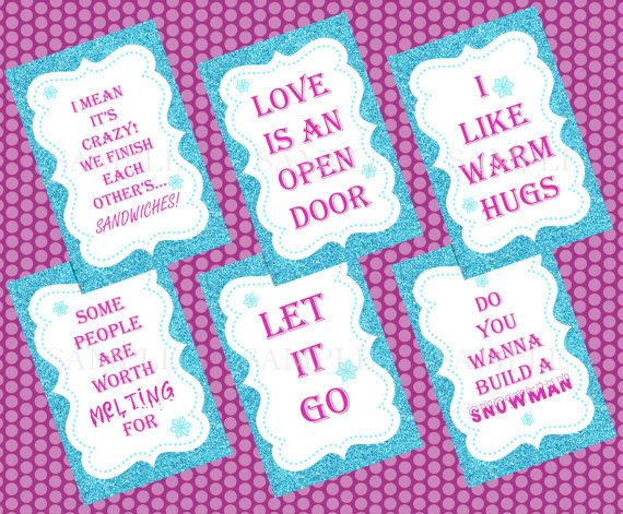 SIGNS – FROZEN inspired Party Signs – Six Party Signs – Printable – Instant Down… Wallpaper