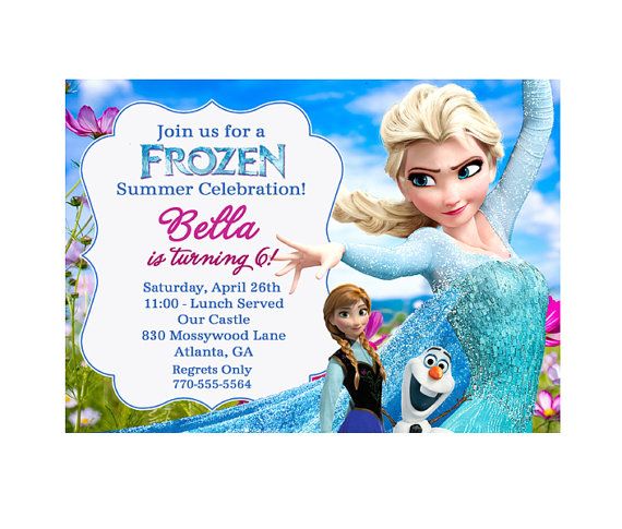 SUMMER Frozen Printable Birthday Party by squigglestudio on Etsy, $6.99 Wallpaper