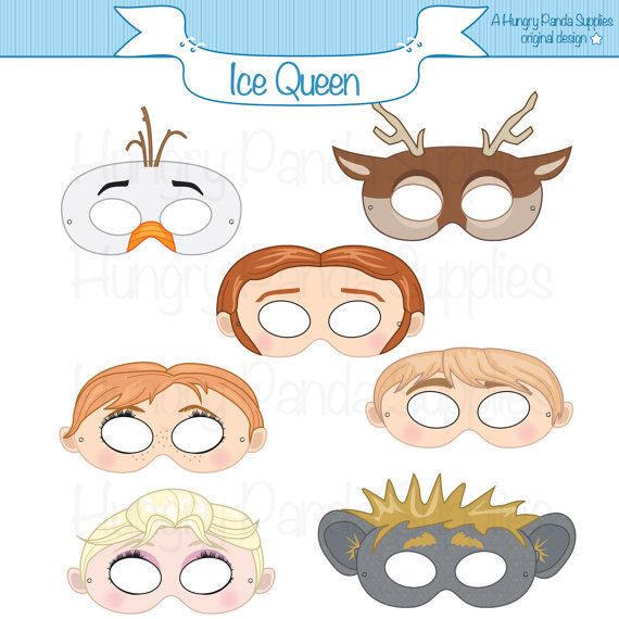 This listing is for (7) ice queen printable masks JPG files that are in a zip & … Wallpaper