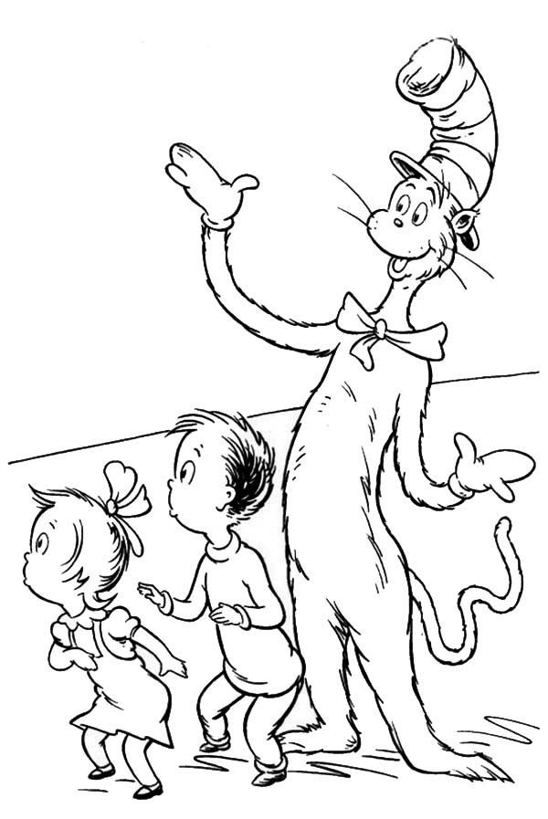 dr seuss coloring pages cat in the hat – Printable Coloring Pages Wallpaper