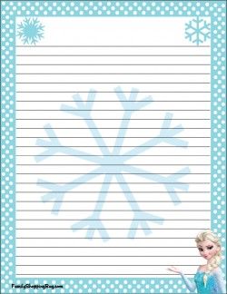 {free} printable Frozen, Stationery 2 Wallpaper