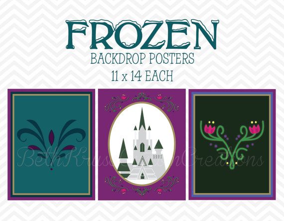 frozen inspired printable backdrop  INSTANT by bethkruse23 on Etsy, $8.00 Wallpaper