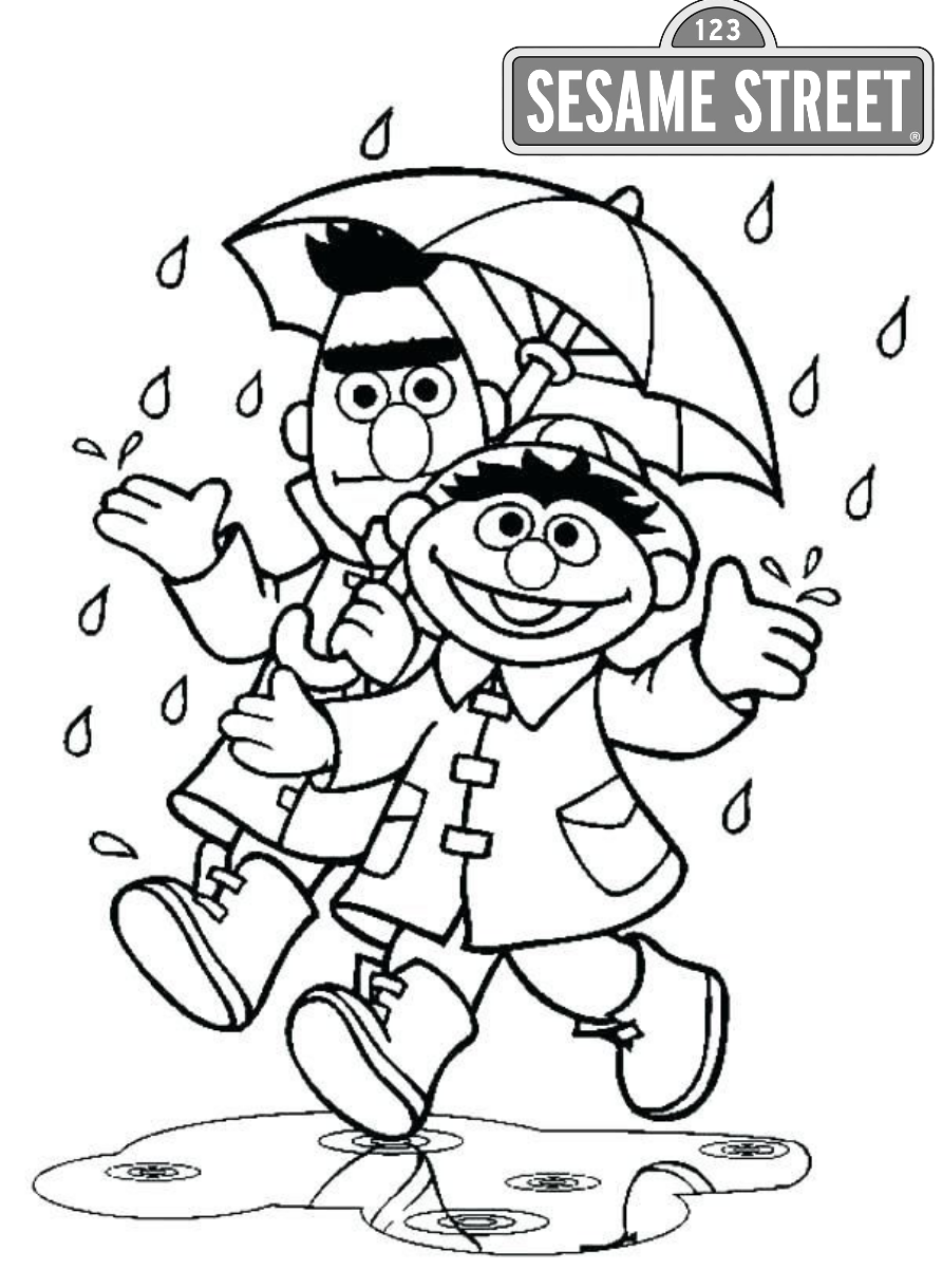 Rain Coloring Pages For Your Little Ones Wallpaper