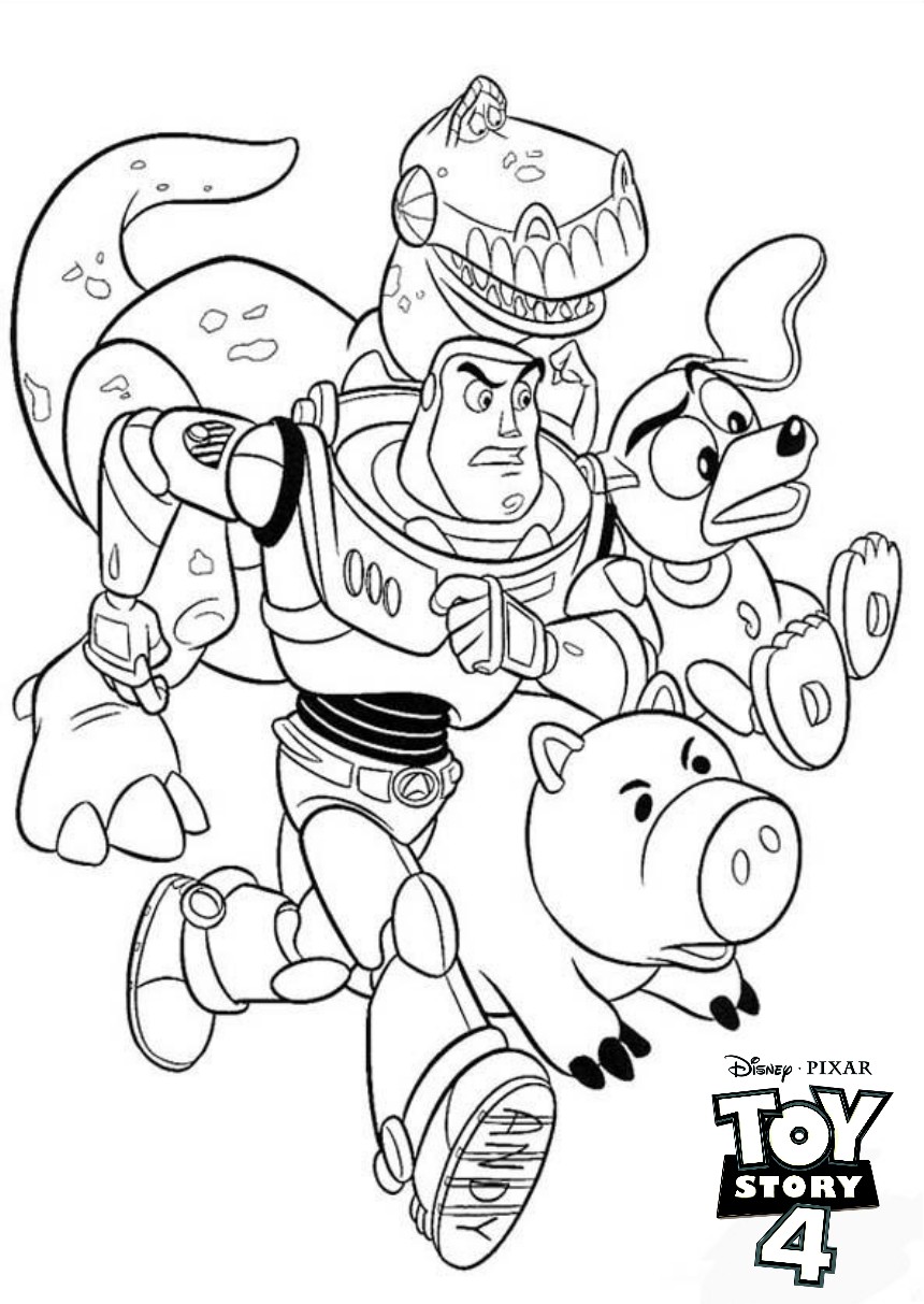Toy Story 4 Characters Coloring Pages on bubakids.com Wallpaper