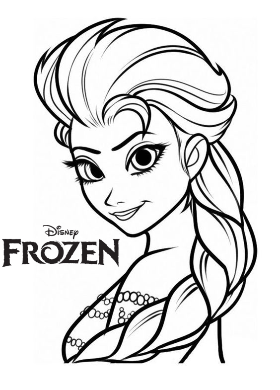 Princess Elsa from Disney Frozen coloring
