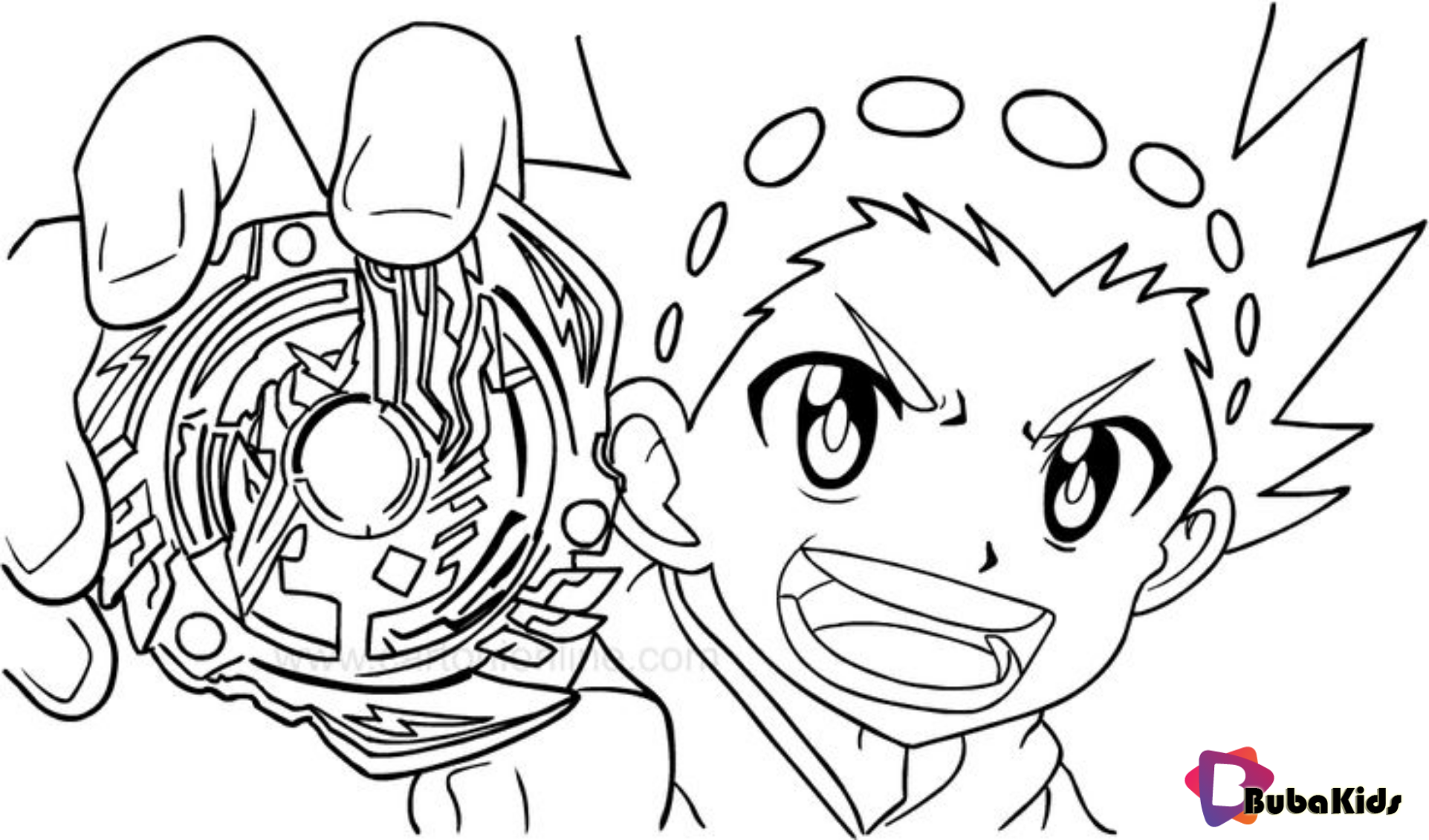 Beyblade Burst coloring page Wallpaper