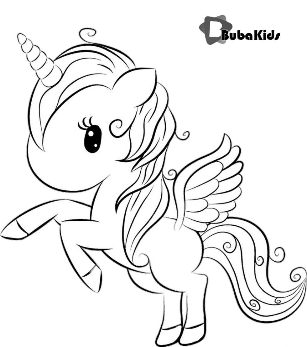 Cute Unicorn coloring page | Free Printable Coloring Pages Wallpaper