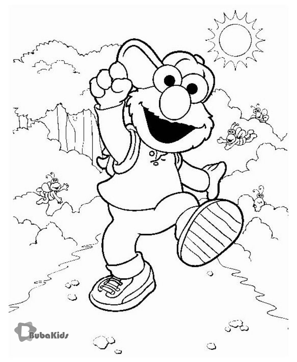Elmo Coloring Pages For Kids Printable Wallpaper