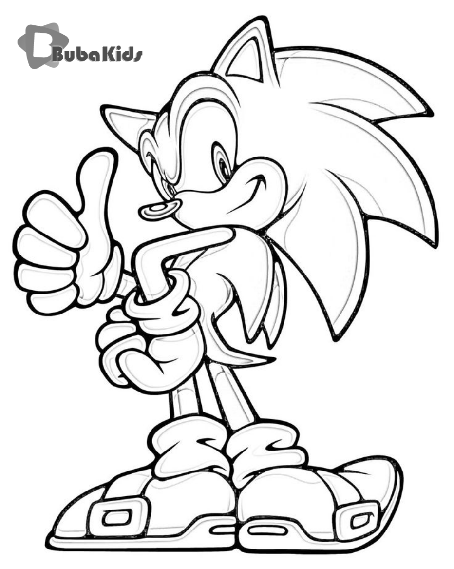 Free Coloring Pages For Kids: Sonic The Hedgehog Printable Coloring Pages Wallpaper
