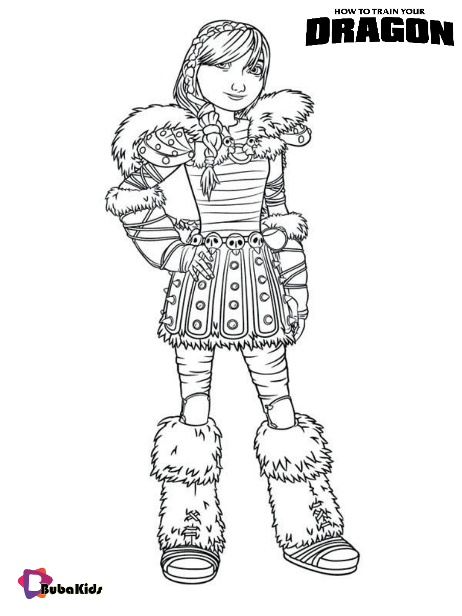 How to Train Your Dragon, : Picture of Astrid How to Train Your Dragon Coloring Pages on bubakids