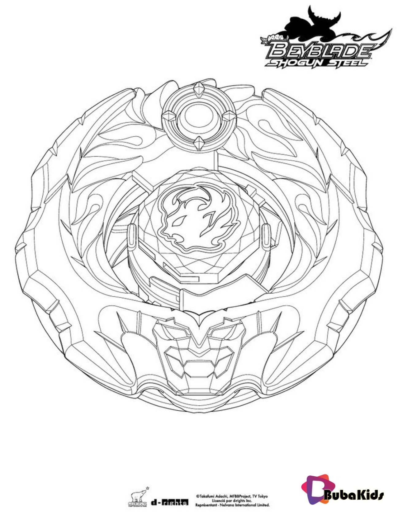 Ifrit coloring page. More Beyblade coloring sheets on bubakids.com Wallpaper