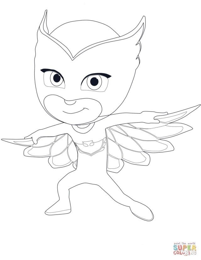 Inspired Image of Owlette Coloring Page Wallpaper