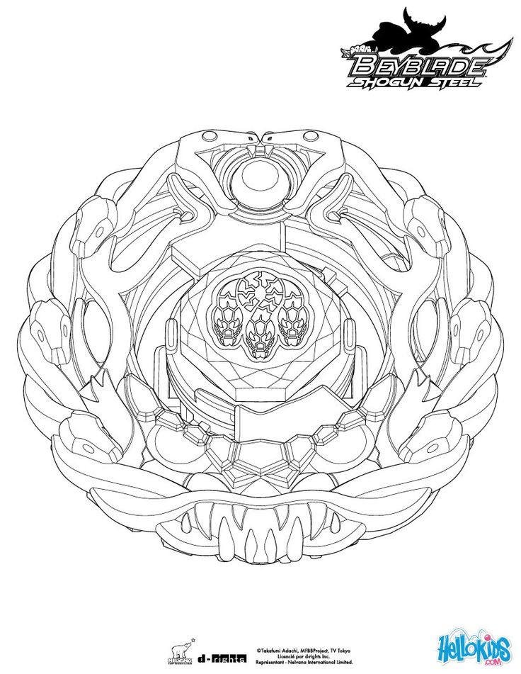 Orochi coloring page. More Beyblade printable coloring sheets on bubakids.com Wallpaper