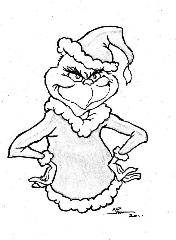 free printable grinch coloring pages Wallpaper