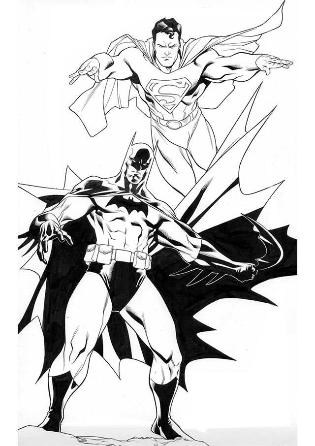 Superman vs Batman printable coloring pages on bubakids.com Wallpaper