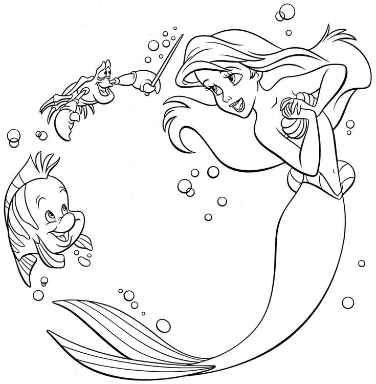 Ariel Little Mermaid Coloring Pages | disney princess little mermaid ariel Wallpaper