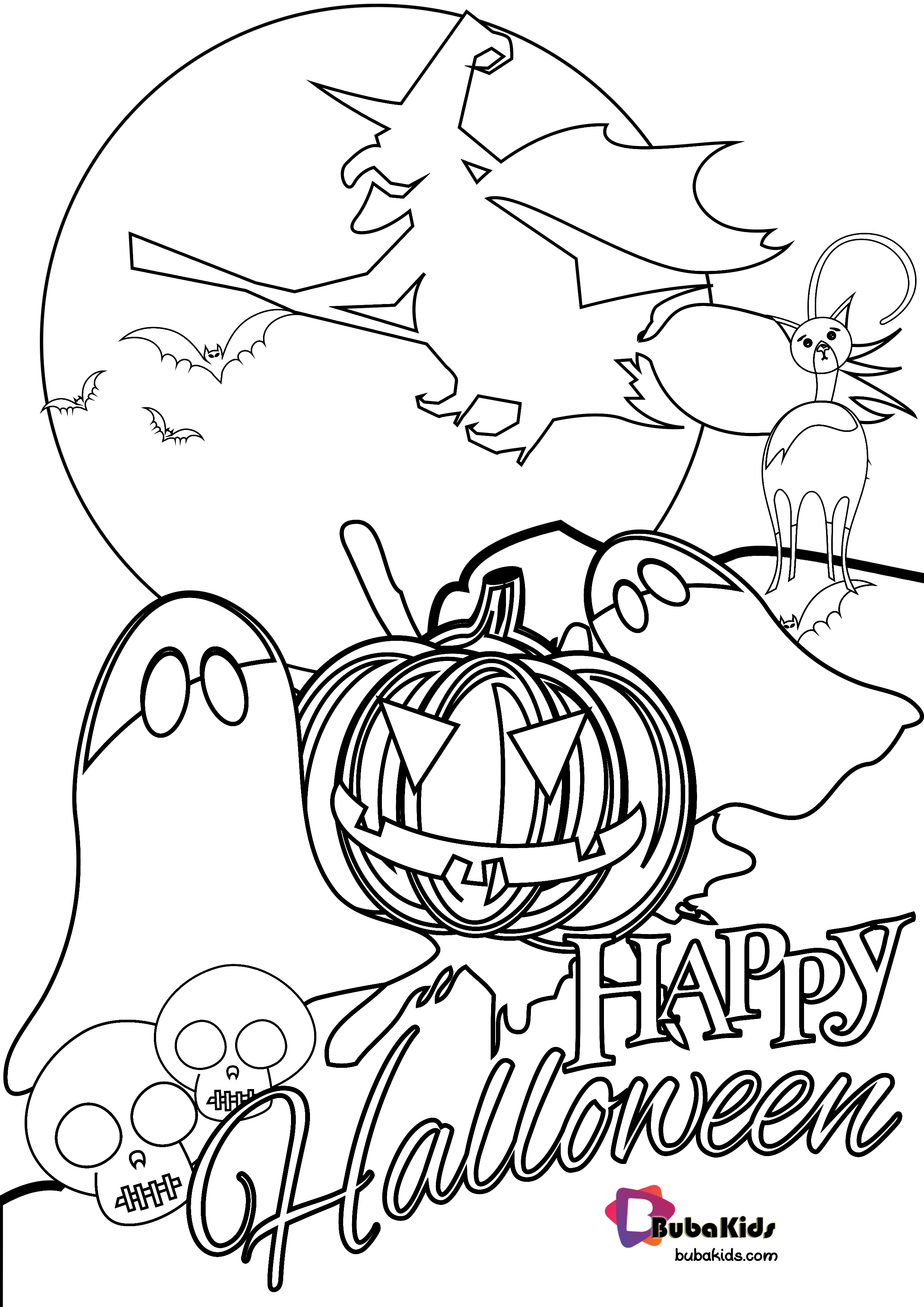 Nightmare Halloween Coloring Pages Wallpaper