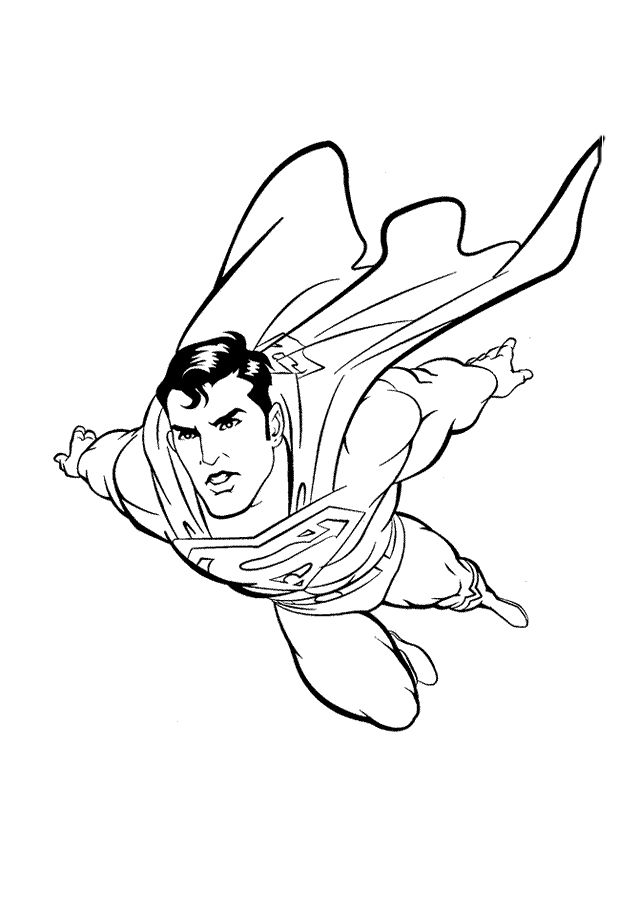 Superman printable Coloring Pages on bubakids.com Wallpaper