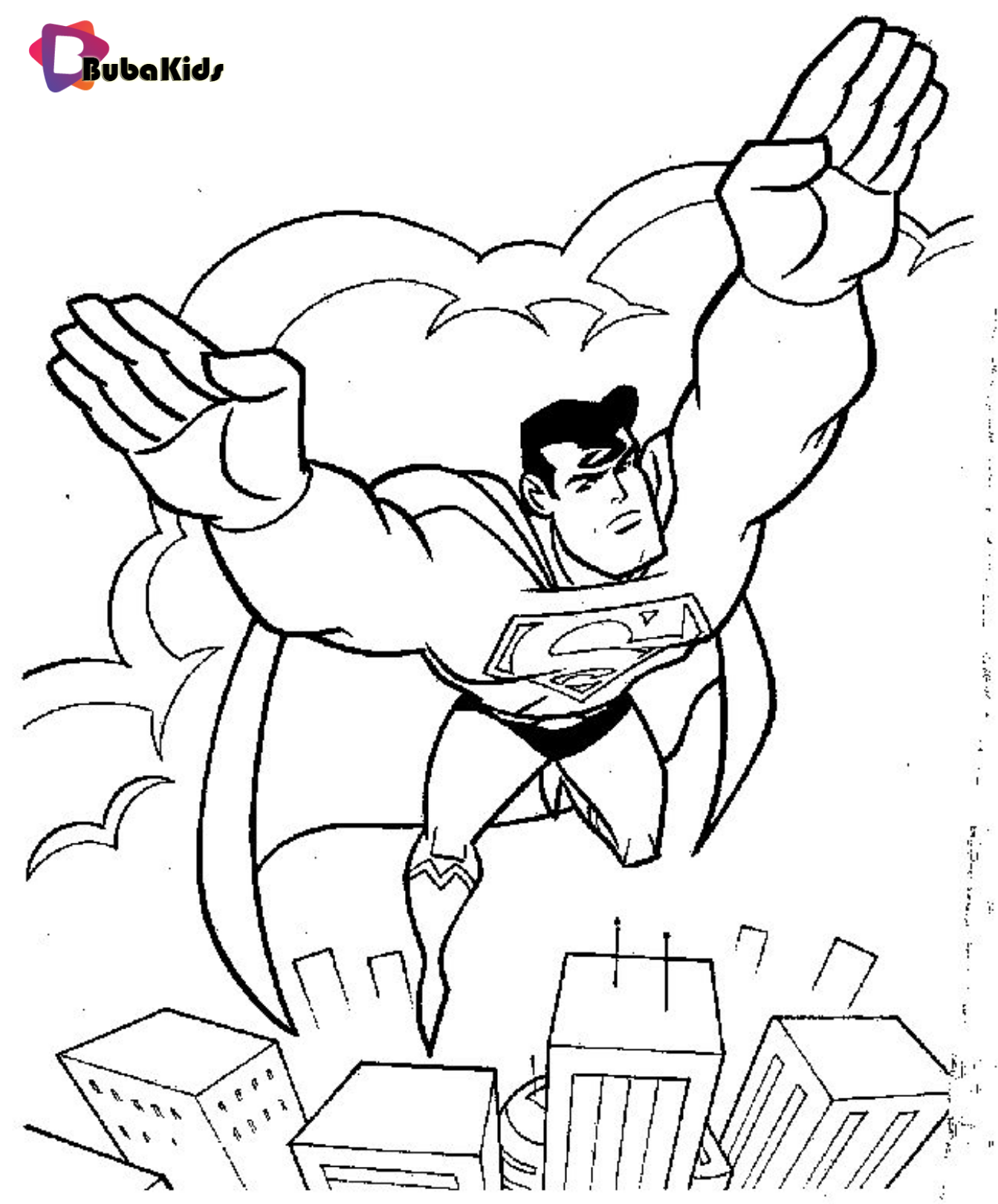 Superman Coloring Pages Printable Wallpaper