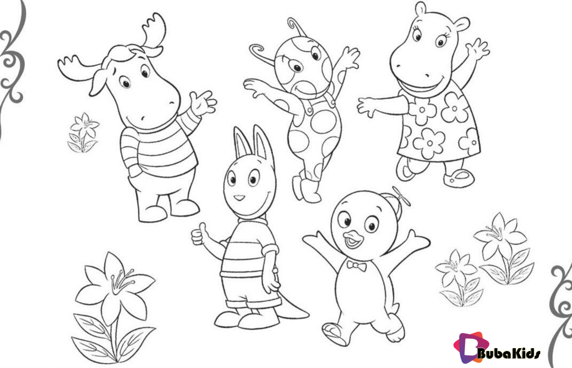 The Backyardigans Free printable coloring pages for children