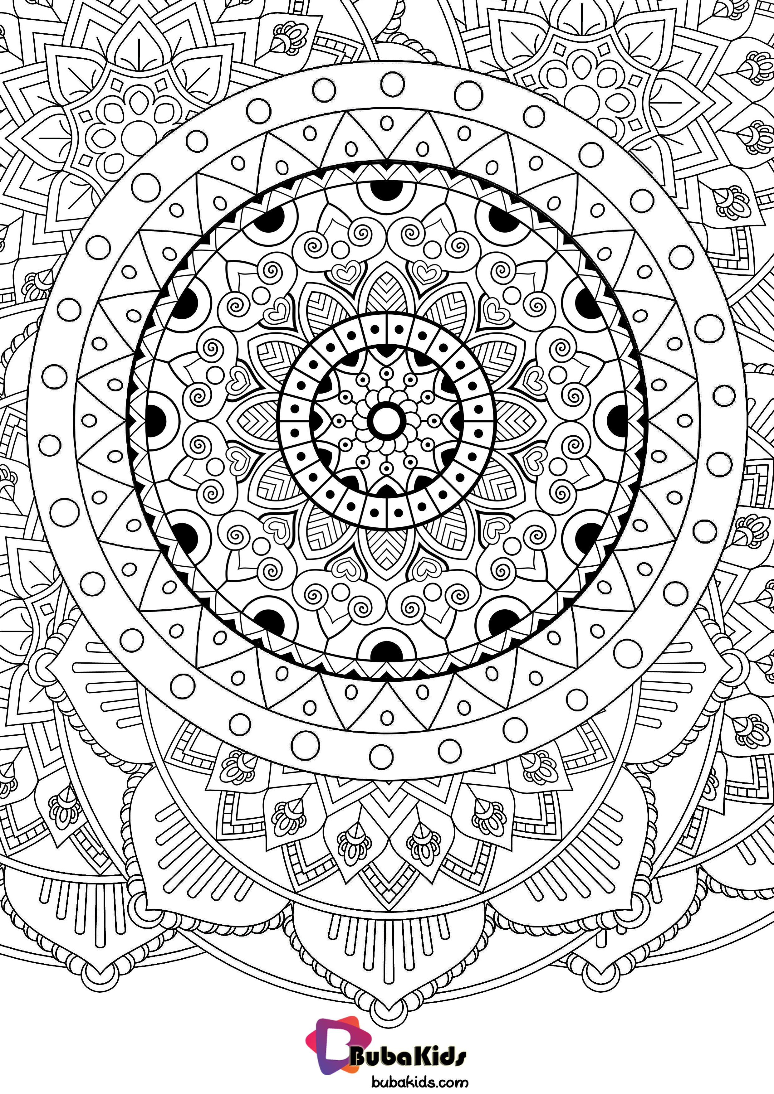 Go Let’s Go.. Free Mandala Coloring Page Wallpaper