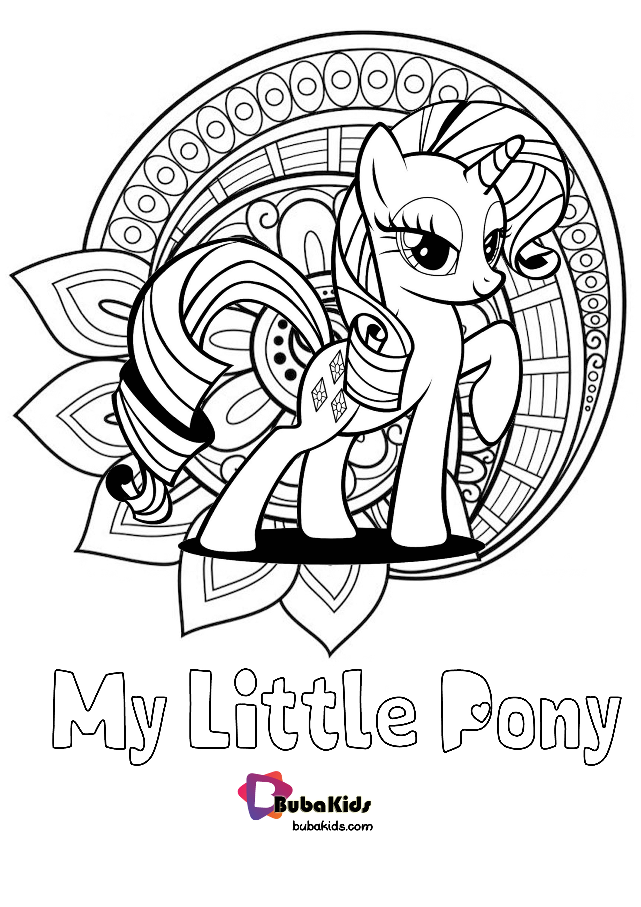 Beautiful My Little Pony Coloring Pages Wallpaper