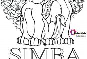 Simba The Lion King Bubakids Coloring Pages