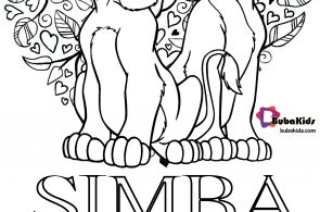 Simba The Lion King Bubakids Coloring Pages