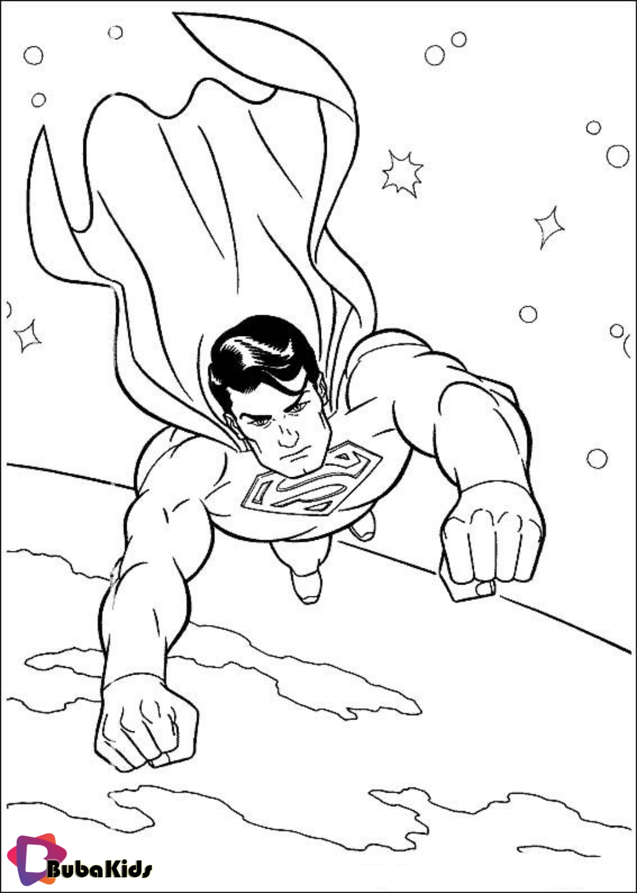 Superman printable coloring image Wallpaper
