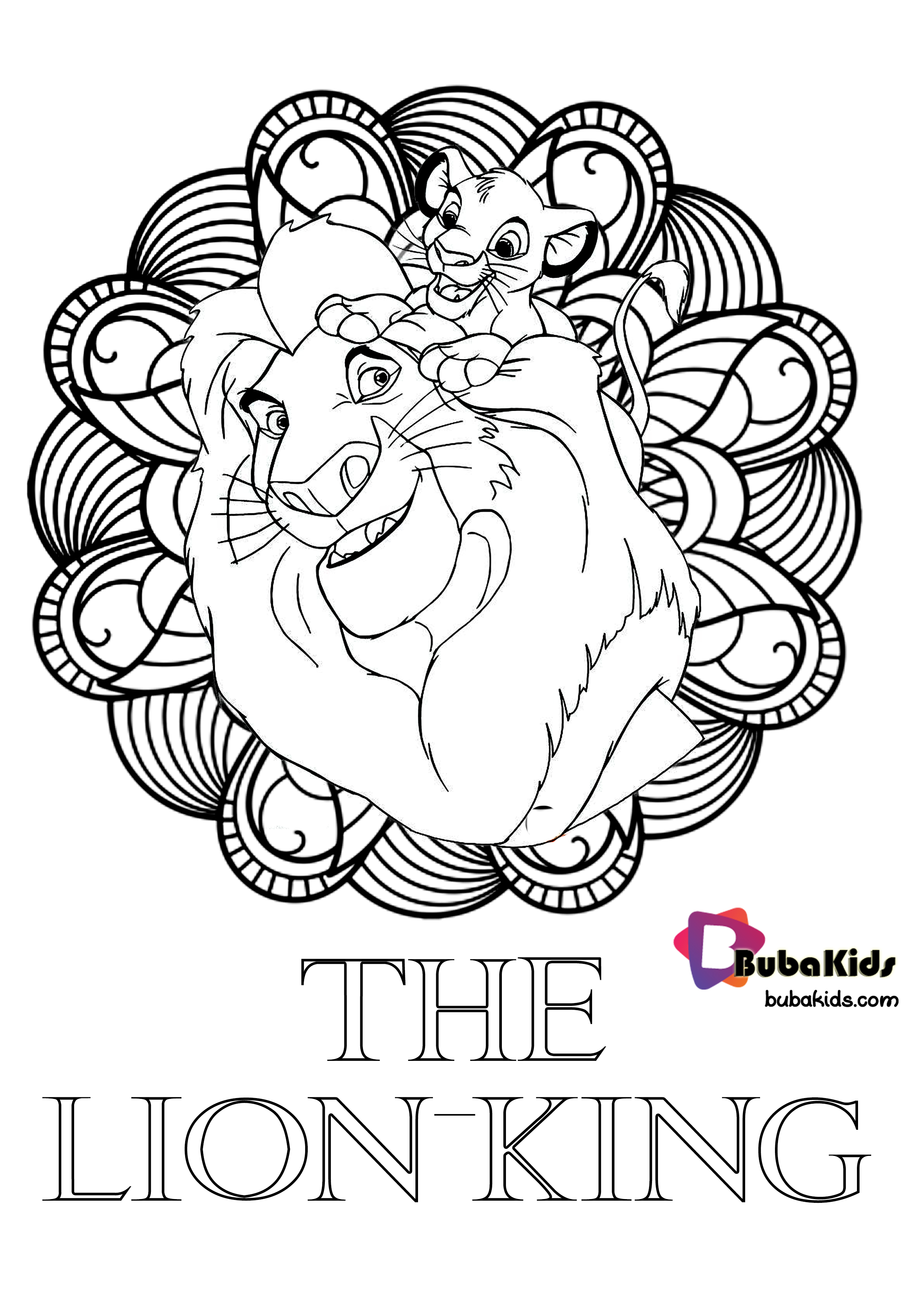 Mandala The Lion King Coloring Pages Wallpaper