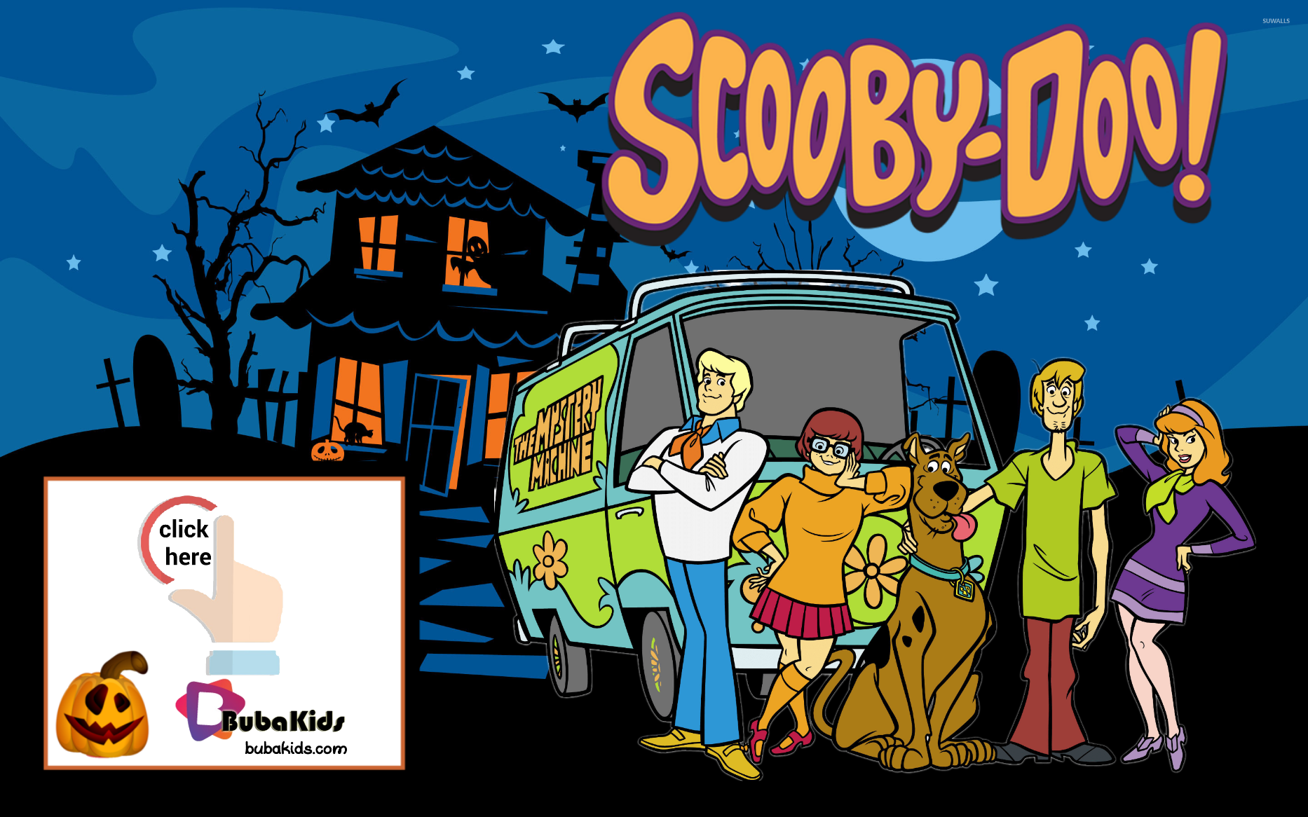 Scooby doo mystery machine free printable halloween invitation template. Wallpaper