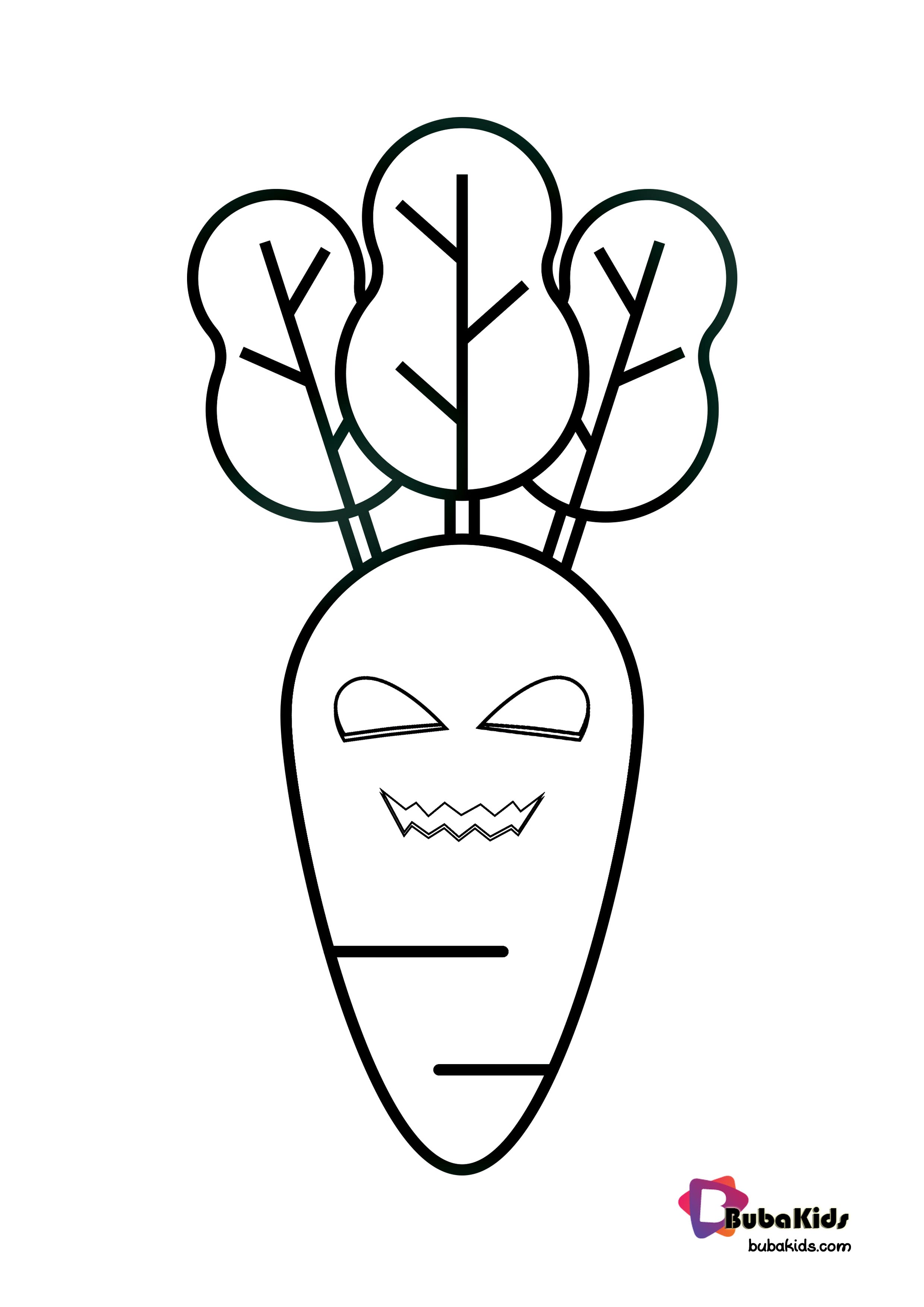 Creepy Carrot Coloring Page Wallpaper