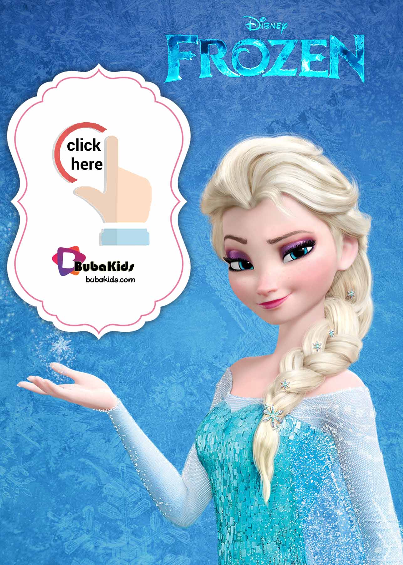 Free Disney Frozen Birthday Invitation Card Size 4×6