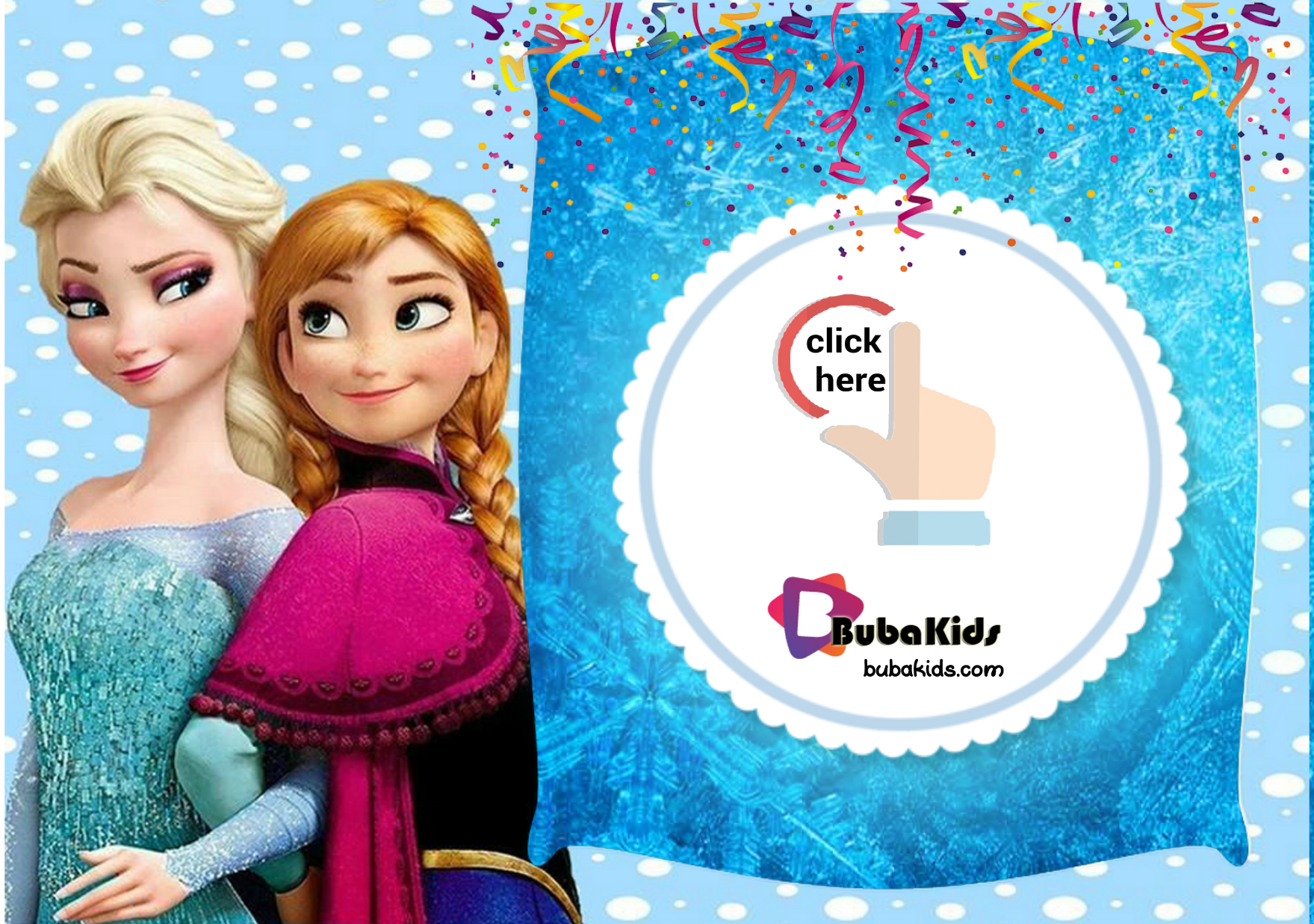 Frozen Elsa Anna free printable birthday invitation template. Wallpaper