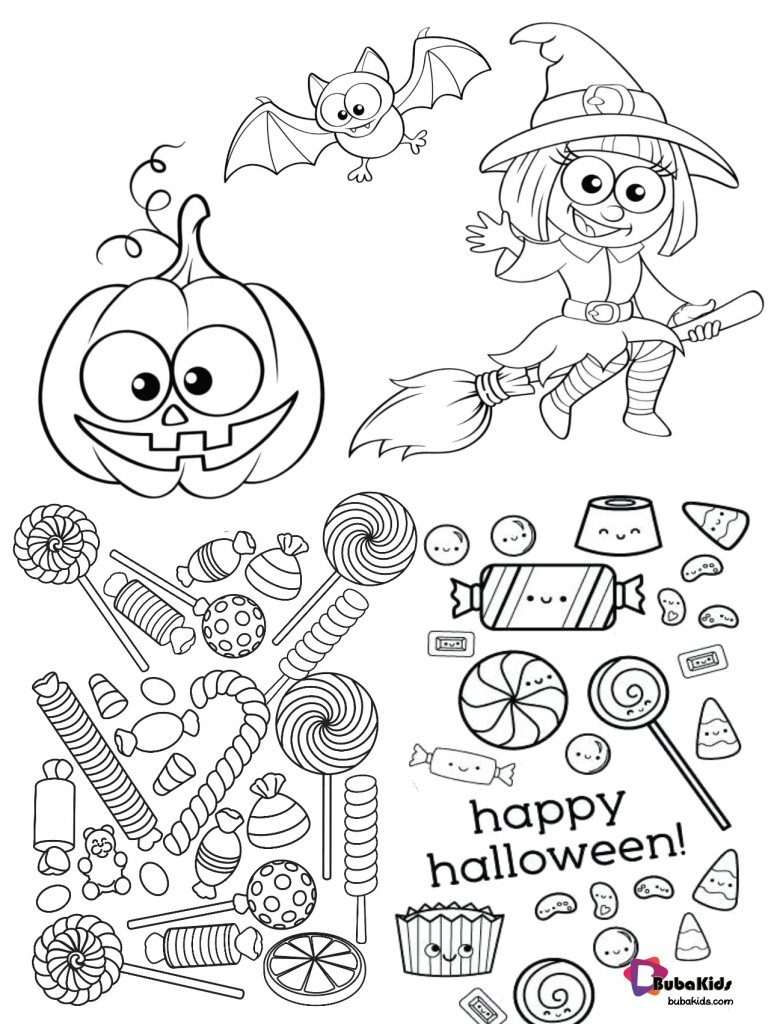 Happy Halloween 2019 coloring pages free and printable ...