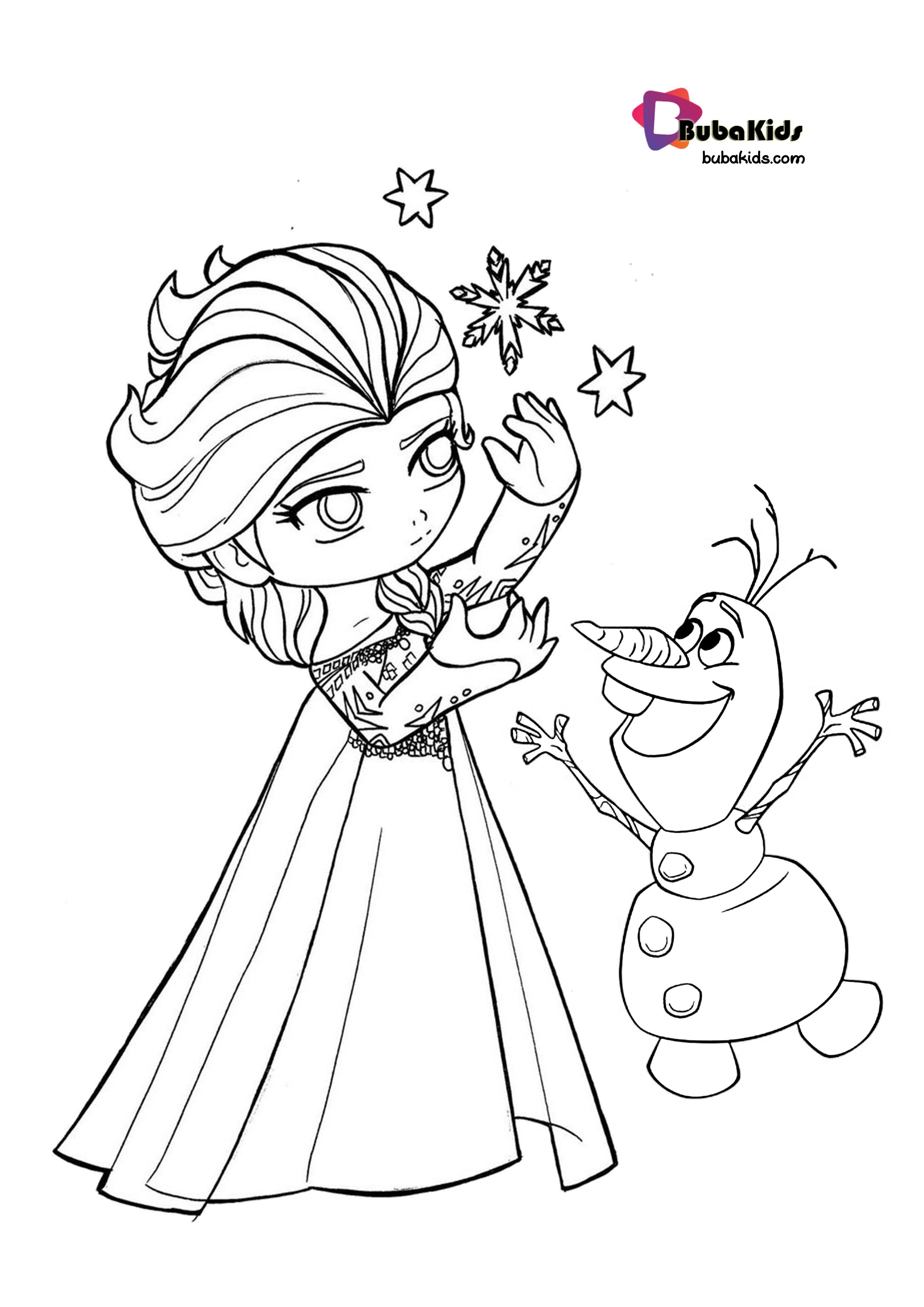 Little Princess Anna Coloring Page Wallpaper
