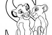 Simba Letter S Coloring Page for Toddler