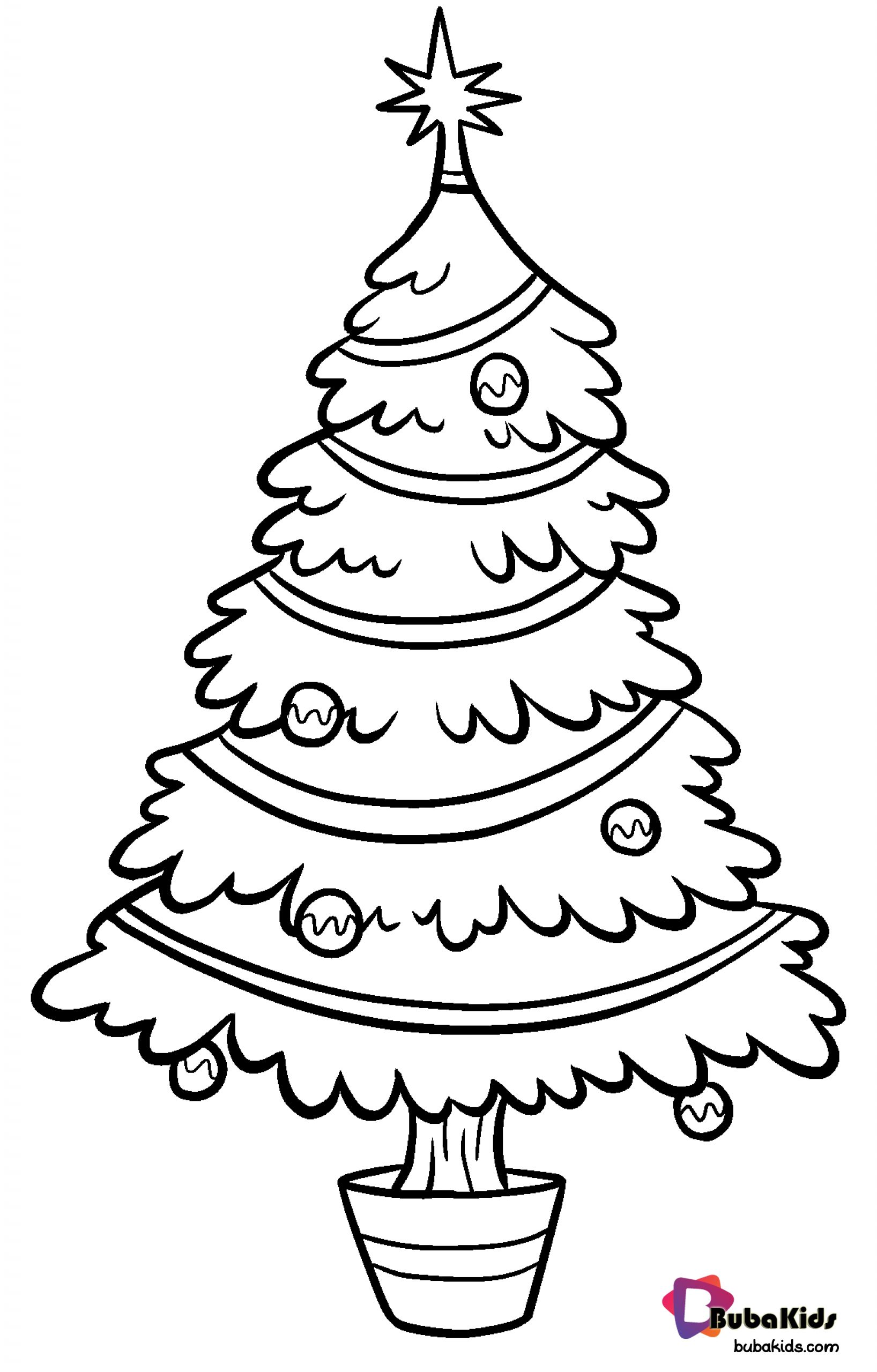 Free download and printable christmas tree coloring pages. Wallpaper