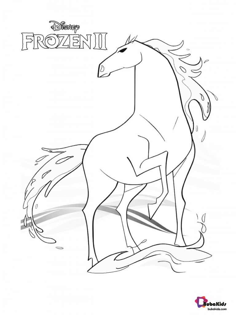 frozen-2-nokk-the-magic-horse-coloring-page-768x1024 Frozen 2 Nokk the magic horse coloring page. Cartoon 