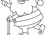 Fun Santa Playing Coloring Page