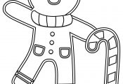 Gingerbread Coloring Page
