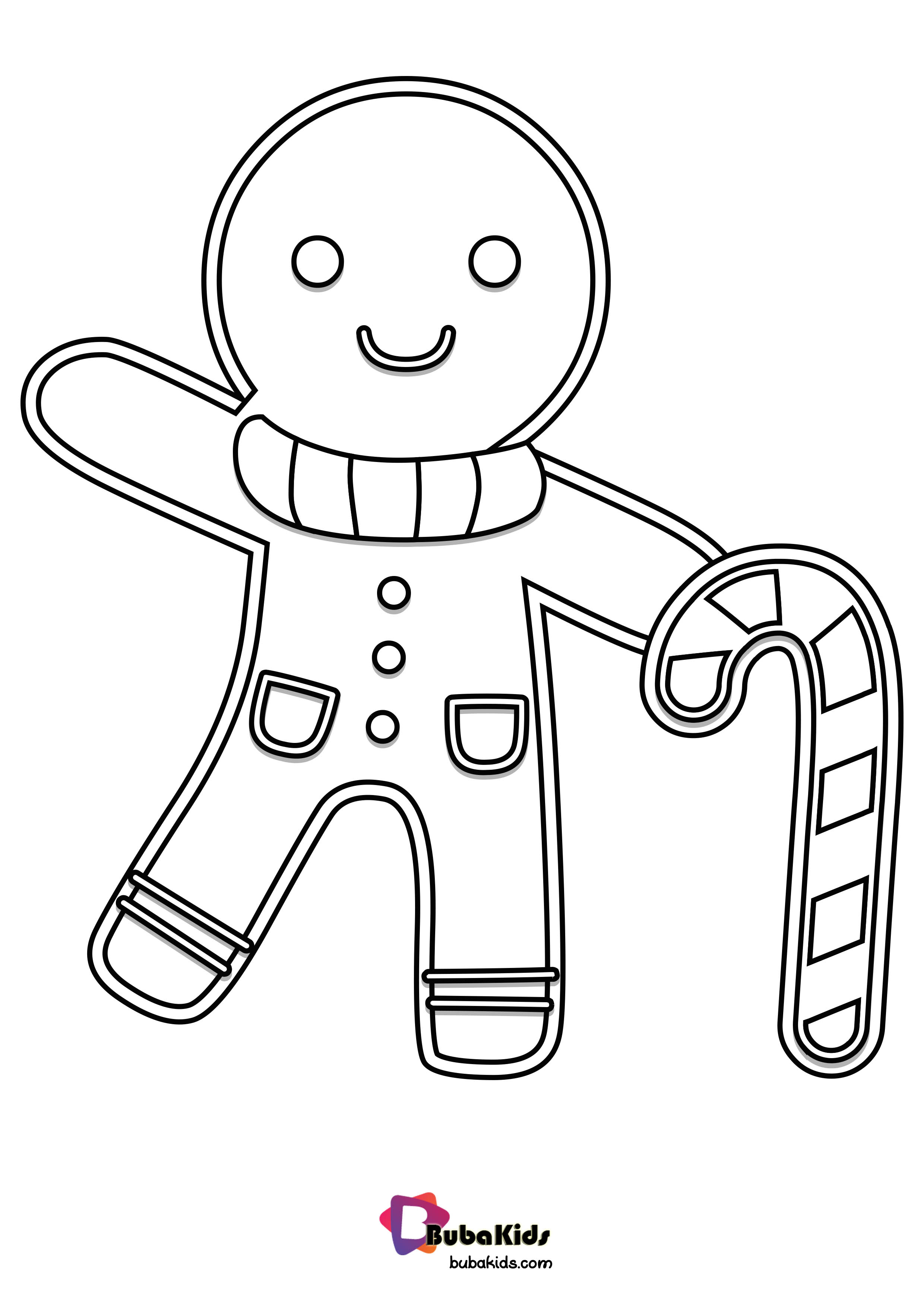 Gingerbread Coloring Page Download And Color it.! Wallpaper